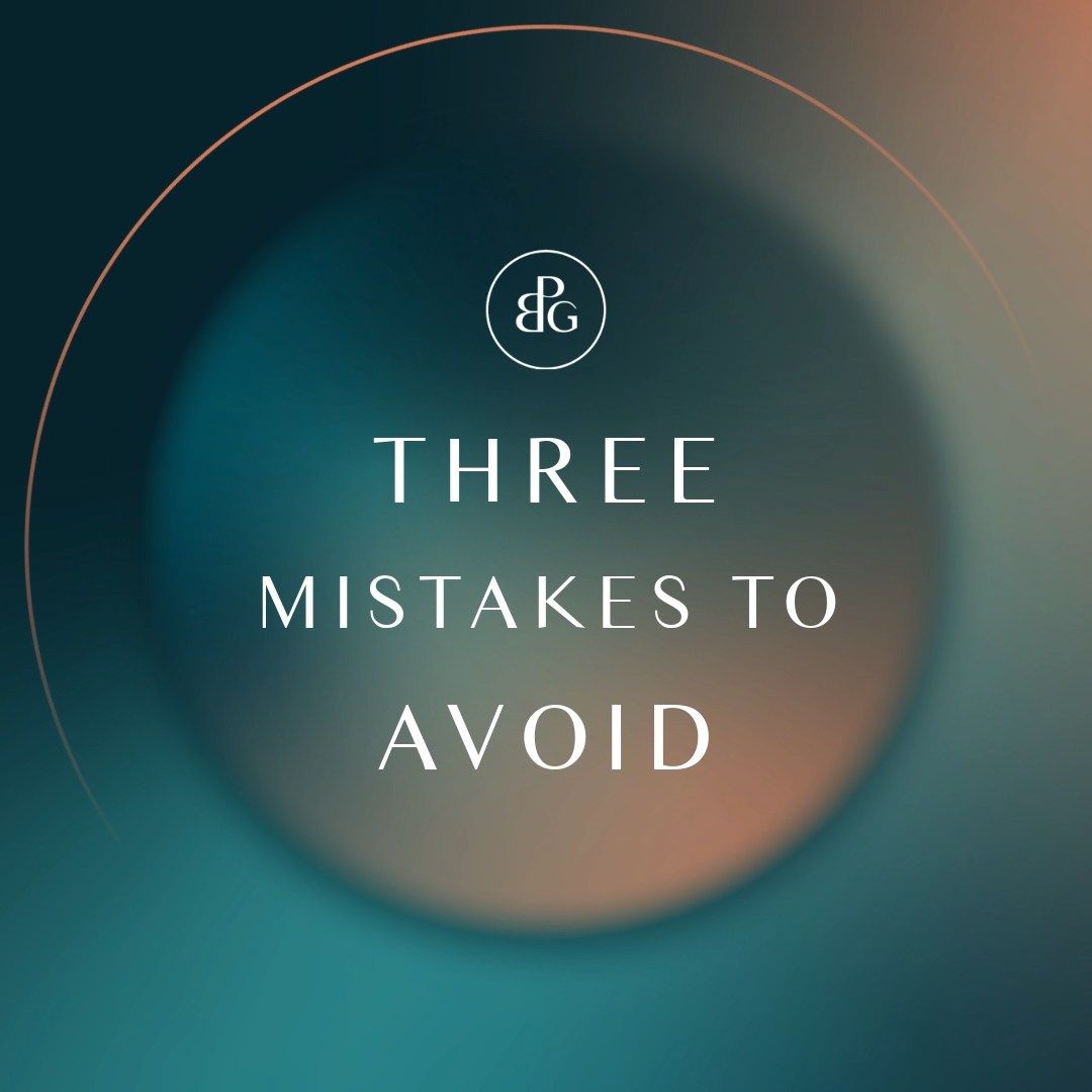 Three Mistakes to Avoid - Thumbnail